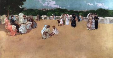 The Gardens Of Luxembourg Artwork by Fernand H. Lungren