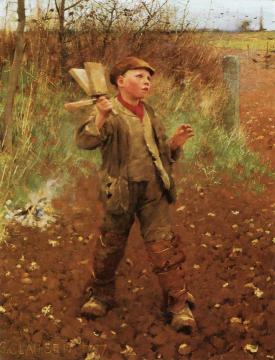 Birdscaring Artwork by Sir George Clausen