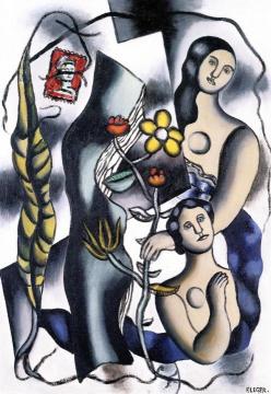 Postcard Artwork by Fernand Léger