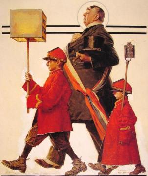 Parade Artwork by Norman Rockwell