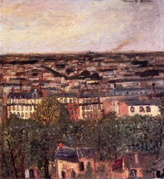 Paris seen from Montmartre Artwork by Maurice Utrillo