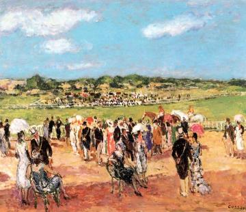 Race Track, Longchamps Artwork by Jean Louis Marcel Cosson