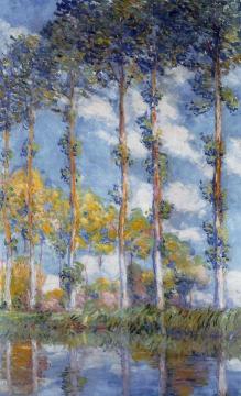 Poplars Artwork by Claude Oscar Monet