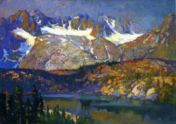 Palisades Glacier Artwork by Franz Bischoff