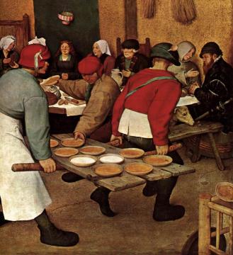 Peasant Wedding (detail) Artwork by Pieter Bruegel the Elder