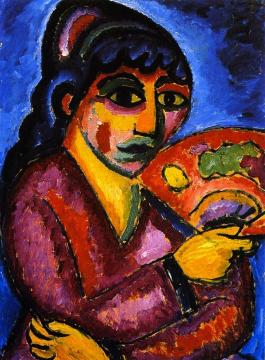Woman from Turkestan Artwork by Alexej Jawlensky