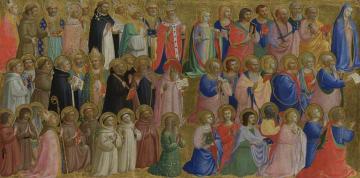 The Virgin Mary With The Apostles And Other Saints Artwork by Fra Angelico