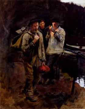 Study for Home Along Artwork by Stanhope Alexander Forbes
