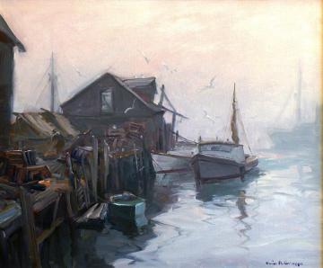 Gloucester Fog Artwork by Emile Gruppe