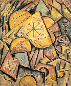 Musical Theme Artwork by Marsden Hartley