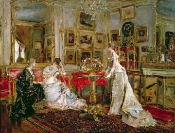 Visiting Artwork by Alfred Stevens
