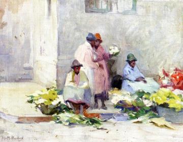 Flower Sellers Artwork by Mabel May Woodward