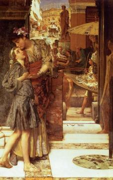 The Parting Kiss Artwork by Sir Lawrence Alma Tadema