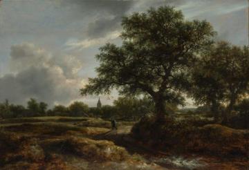 Landscape with a Village in the Distance Artwork by Jacob van Ruisdael