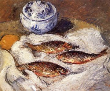 Herring and Tureen Artwork by Gustave Loiseau