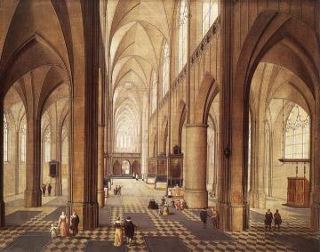 Interior of a Church Artwork by Pieter Neefs the Elder