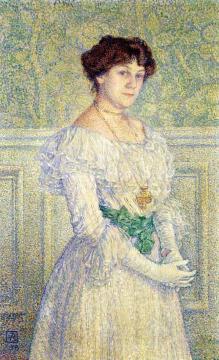 Portrait of Laure Fle Artwork by Theo van Rysselberghe