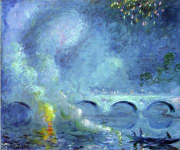 Fireworks, Vernon Bridge Artwork by Theodore Earl Butler
