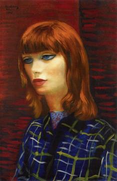 Woman in a Blouse Artwork by Moise Kisling