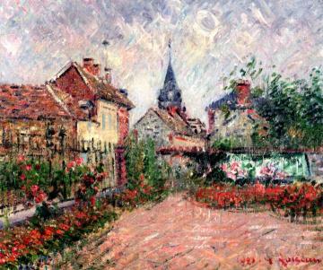 View of Saint-Cyr-du-Vau-Dreuil Artwork by Gustave Loiseau