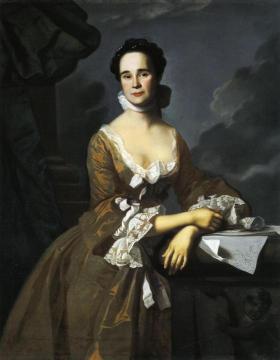 Mrs. Daniel Hubbard (mary Greene) Artwork by John Singleton Copley