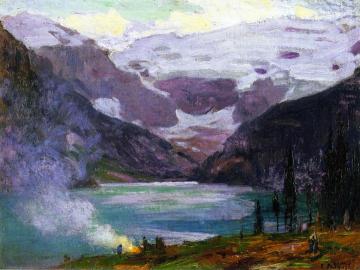 Camp by Lake Louise Artwork by Edward Potthast