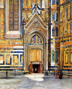 Porta dei Canonici, Duomo, Florence Artwork by Henry Roderick Newman