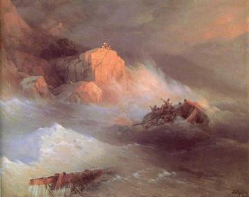 Shipwreck. Artwork by Ivan Constantinovich Aivazovsky