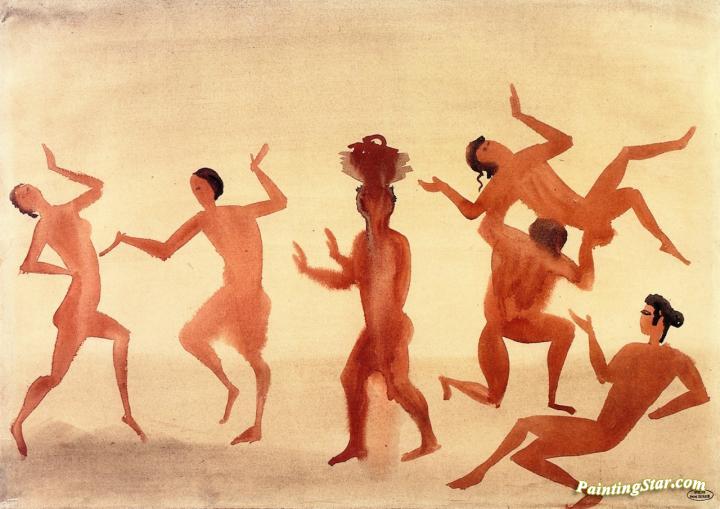 Bacchanale Artwork by Andre Derain
