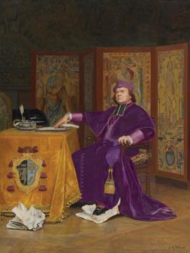 The Wrath Of The Bishop Artwork by Jehan Georges Vibert