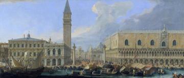 The Molo, Venice, From The Bacino Di San Marco Artwork by Luca Carlevaris