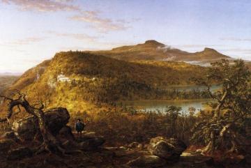 A View Of The Two Lakes And Mountain House, Catskill Mountains, Morning Artwork by Thomas Cole