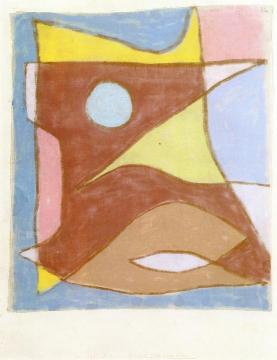 Mask of an Undersea Guide Artwork by Paul Klee