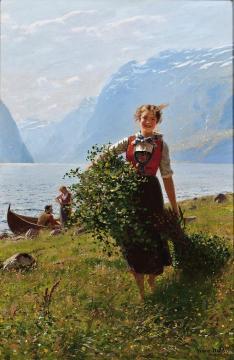 Flirtation Artwork by Hans Dahl