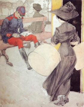 Reconstruction of a Boulevard Scene Artwork by Frank Nelson Wilcox