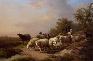Tending The Flock Artwork by Anton Mauve