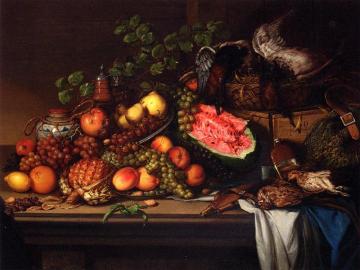 Still Life with Fruit and Game Artwork by Joseph Biays Ord