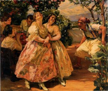 Galanteo valenciano Artwork by Jose Mongrell Torrent