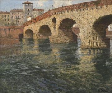 Ponte di Pietra, Verona Artwork by Fritz Thaulow