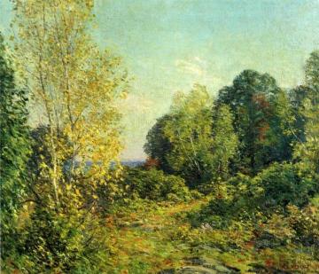 Approaching Autumn Artwork by Willard Leroy Metcalf