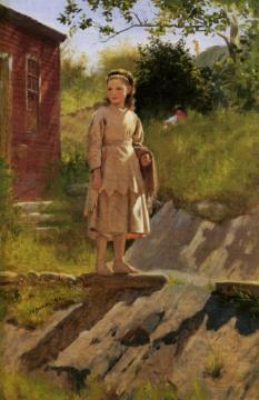 Young Girl Artwork by John George Brown
