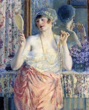 Woman before a Mirror Artwork by Frederick Carl Frieseke