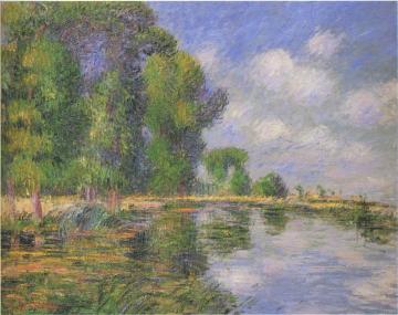 By the River in Autumn Artwork by Gustave Loiseau