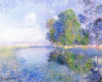 The River in Autumn Artwork by Gustave Loiseau