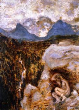 Nude on Rocks Artwork by Pierre Bonnard