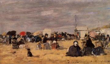 Trouville, Beach Scene Artwork by Eugène-Louis Boudin