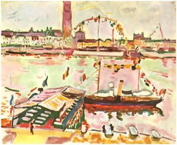 Antwerp Harbor Artwork by Georges Braque