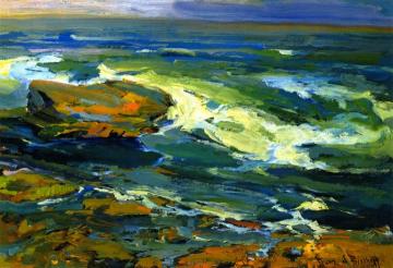 Seascape With Ships Artwork by Franz Bischoff