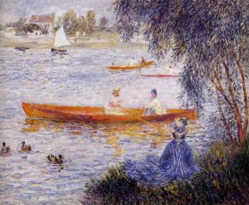 Boating at Argenteuil Artwork by Pierre Auguste Renoir