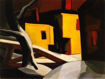 A Light-Yellow Artwork by Oscar Bluemner